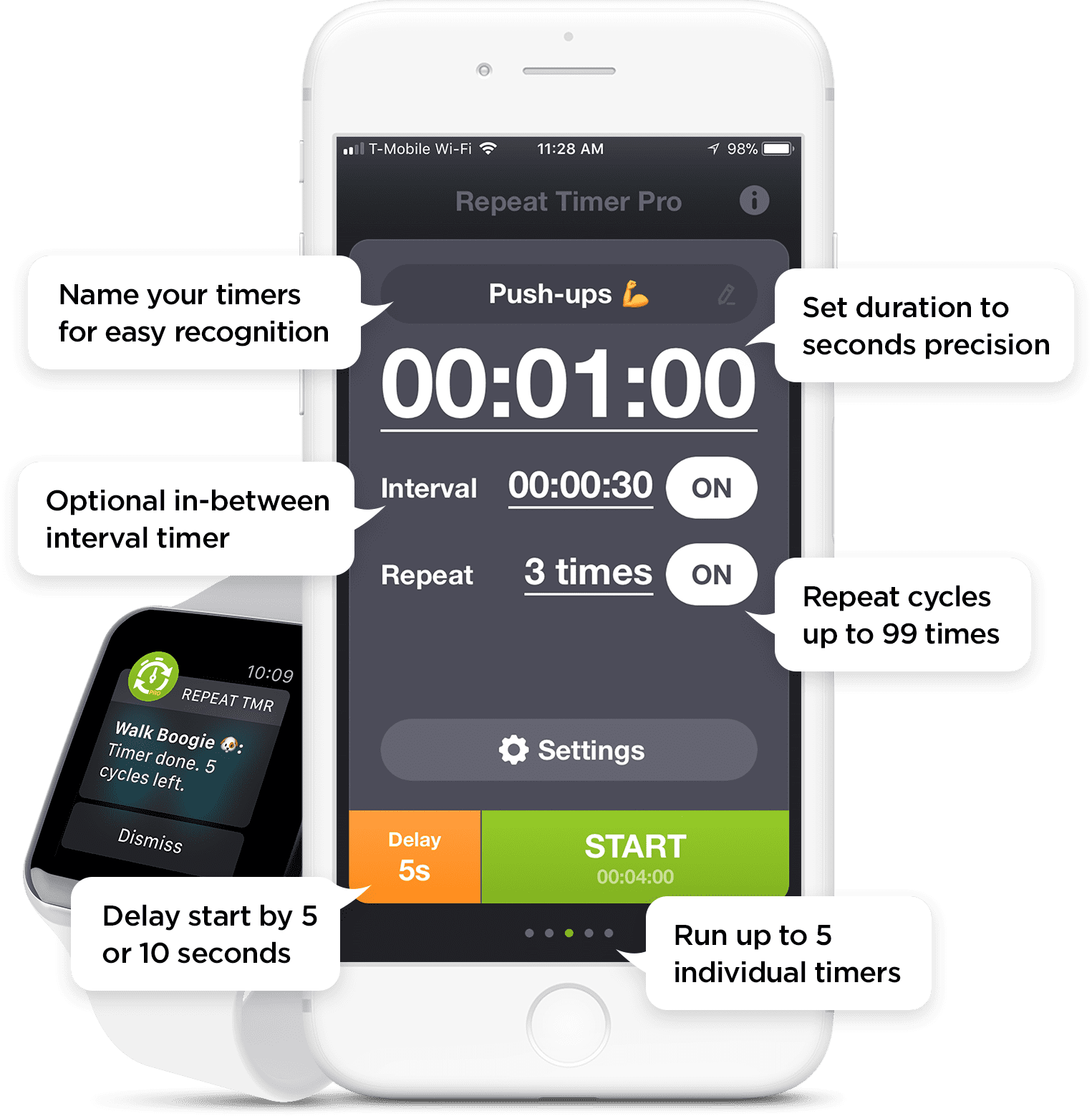 Repeat Timer Pro - Repeating Reminder App for iPhone